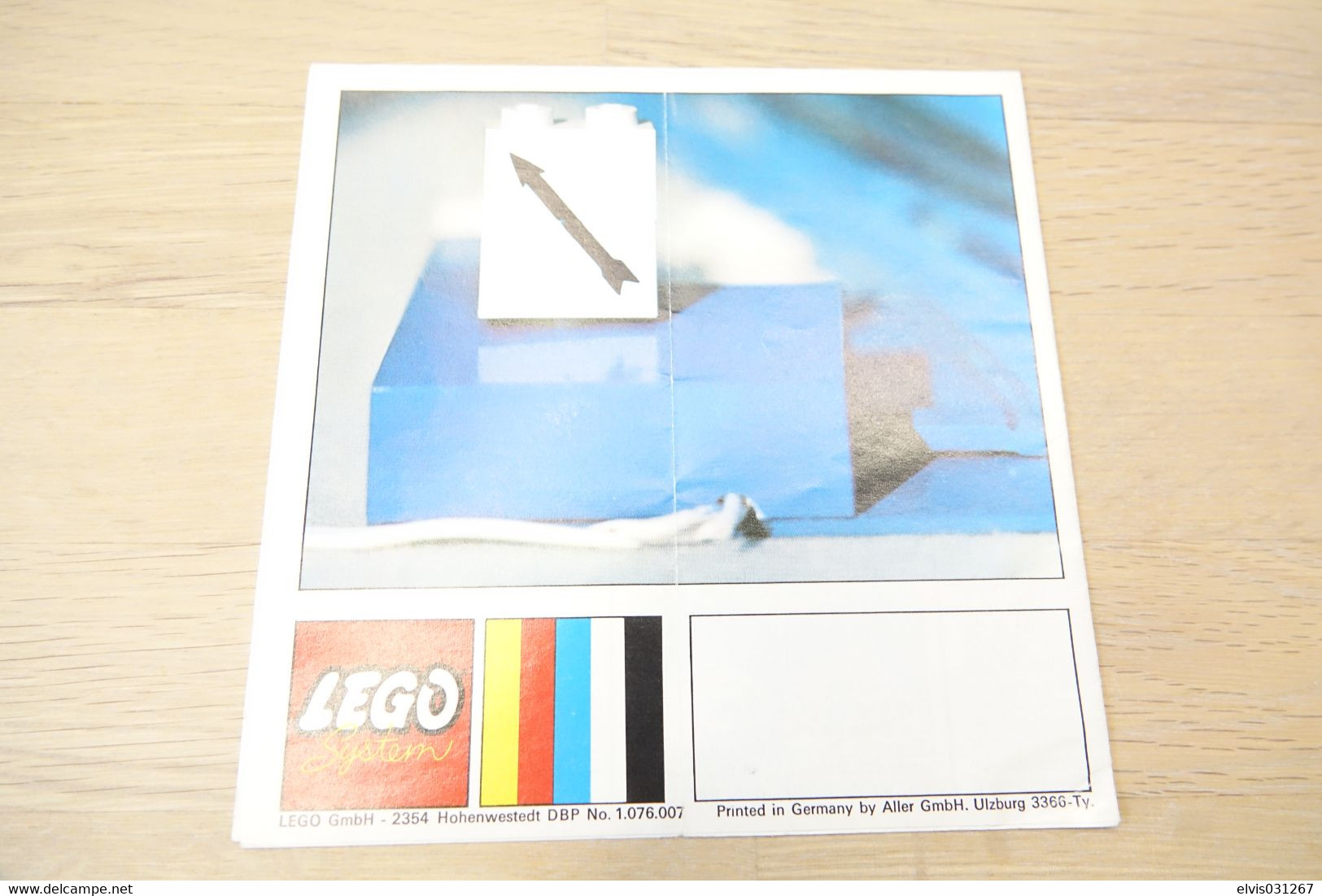 LEGO - Information Leaflet About 12V Switches - 'Alles über Lego-El-Weichen' - (3366-Ty) - Original Vintage Lego - - Catalogs