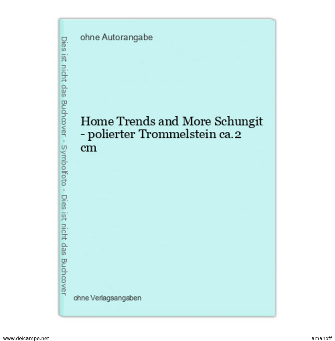 Home Trends And More Schungit - Polierter Trommelstein Ca.2 Cm - Other & Unclassified