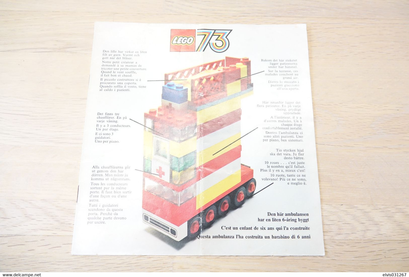 LEGO - CATALOG 1973 Large German (97520-Ty) - Original Lego 1973 - Vintage - - Catalogi