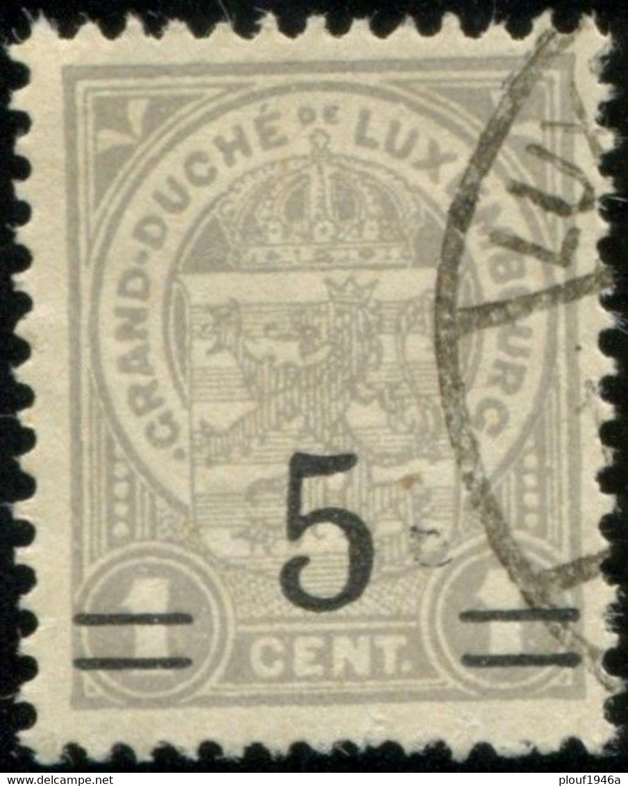 Pays : 286,04 (Luxembourg)  Yvert Et Tellier N° :   111 A (o) - 1907-24 Coat Of Arms