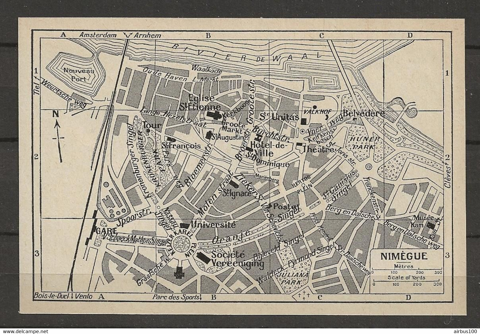 CARTE PLAN 1953 - PAYS BAS - NEDERLANDS - NIMEGUE - SOCIÉTÉ VEREENIGING - NOUVEAU PORT - Cartes Topographiques