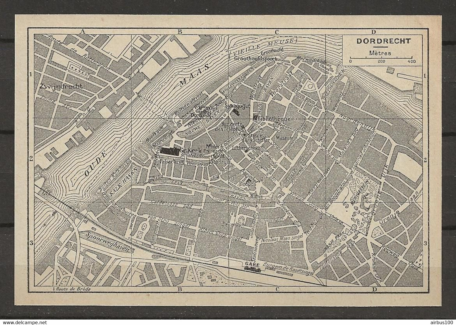 CARTE PLAN 1953 - PAYS BAS - NEDERLANDS - DORDRECHT - SPOORTWEGHAVEN - Cartes Topographiques