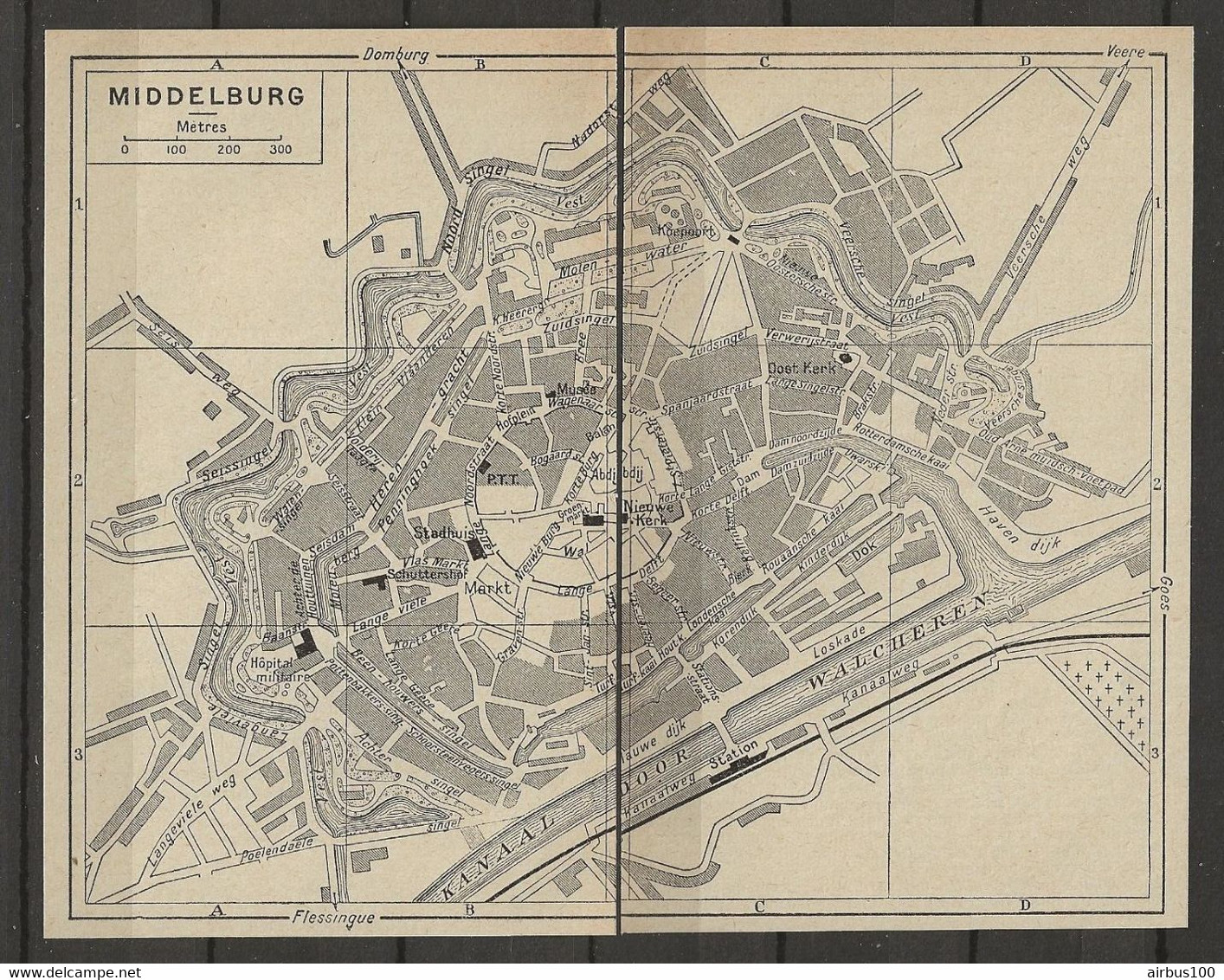 CARTE PLAN 1953 - PAYS BAS - NEDERLANDS - MIDDELBURG - Cartes Topographiques