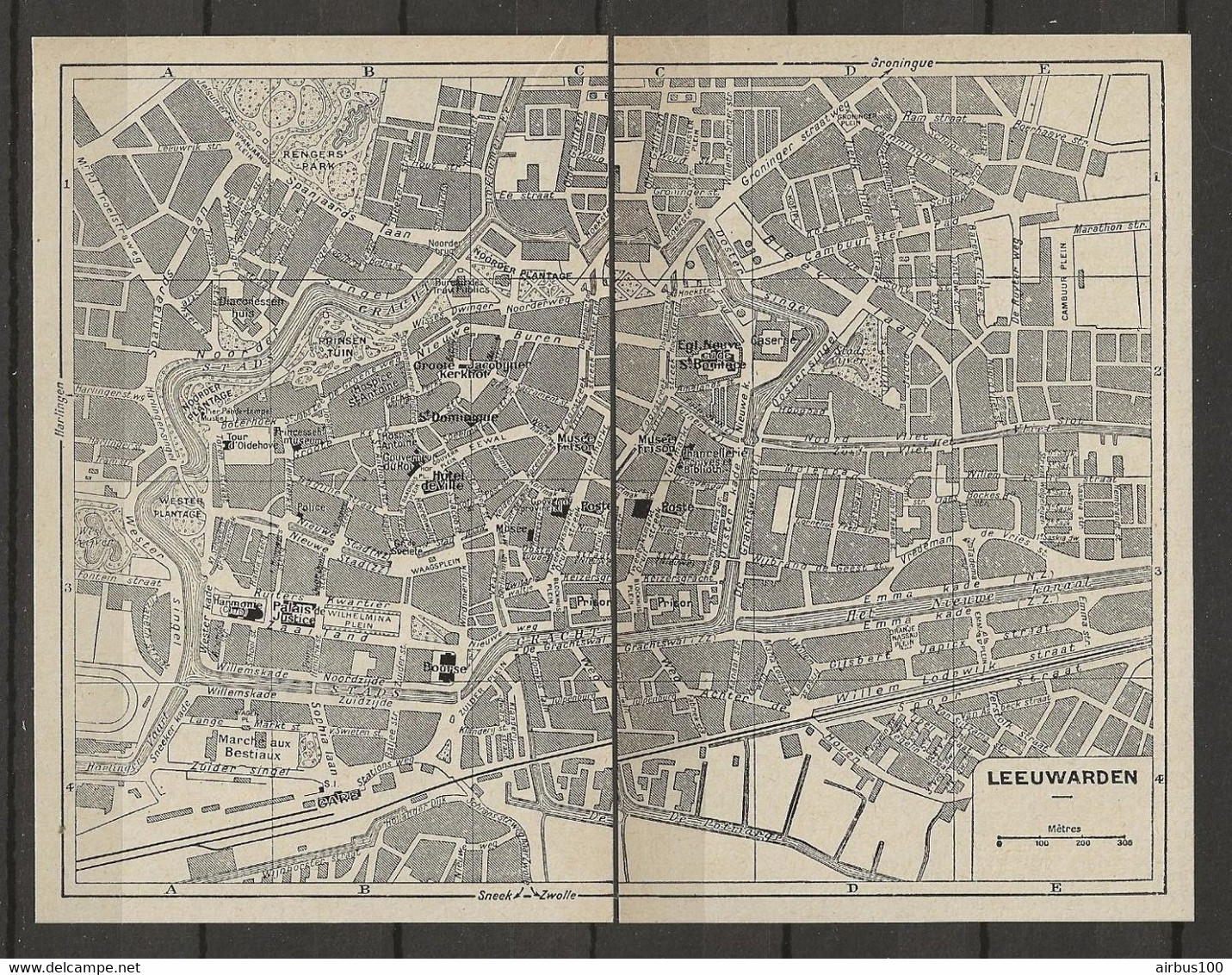 CARTE PLAN 1953 - PAYS BAS - NEDERLANDS - LEEUWARDEN - Cartes Topographiques