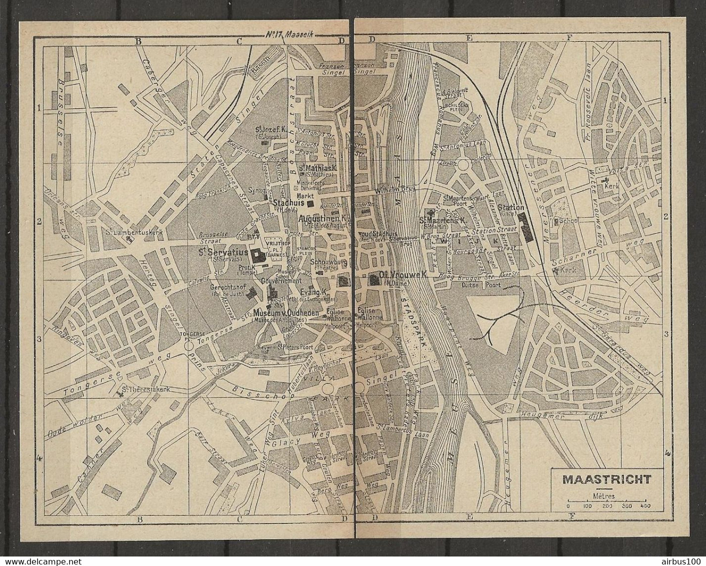 CARTE PLAN 1953 - PAYS BAS - NEDERLANDS - MAASTRICHT - Cartes Topographiques