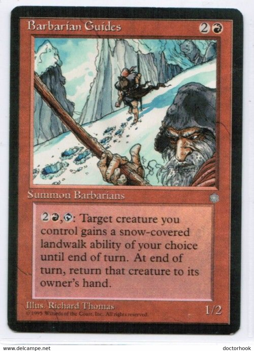 MAGIC The GATHERING  "Barbarian Guides"---ICE AGE (MTG--131-4) - Andere & Zonder Classificatie