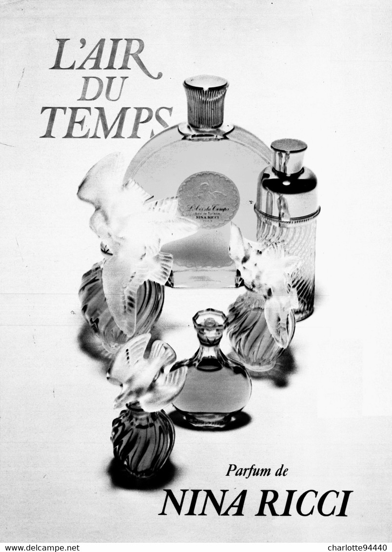 PUB PARFUM   ( L 'AIR DU TEMPS ) De " NINA RICCI "  1971  ( 21 ) - Non Classés