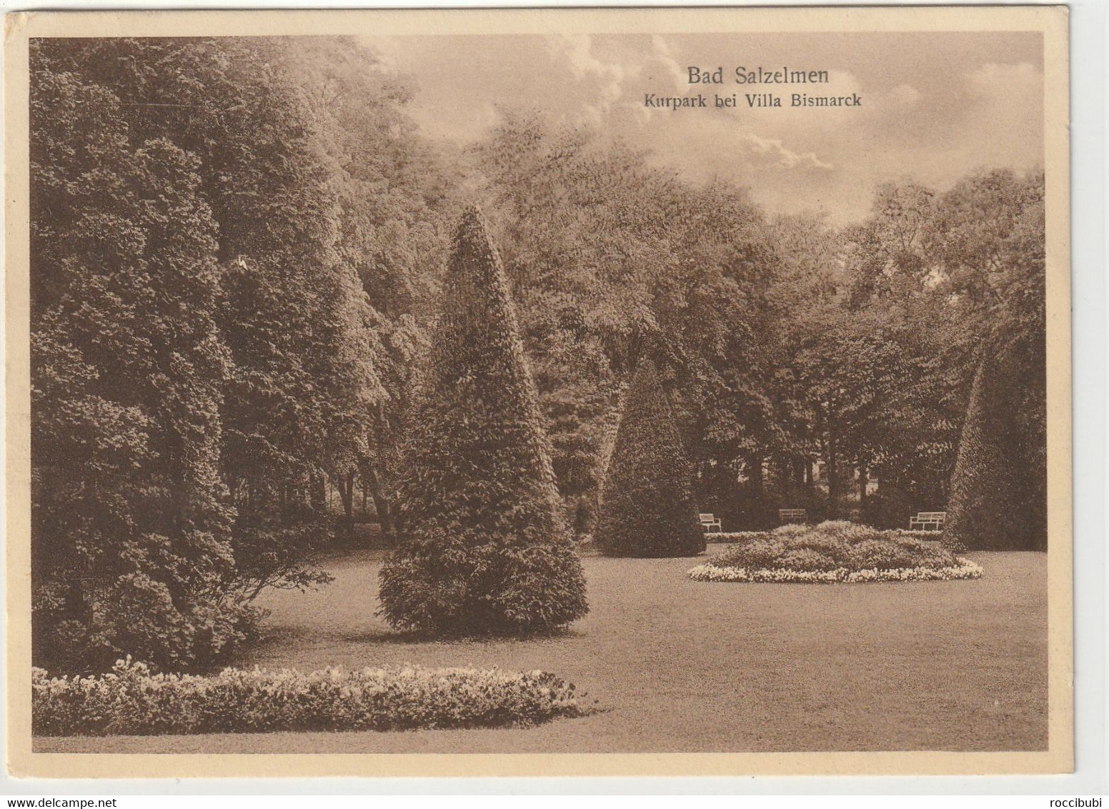 Bad Salzelmen, Kurpark Bei Villa Bismarck 1927 - Schoenebeck (Elbe)