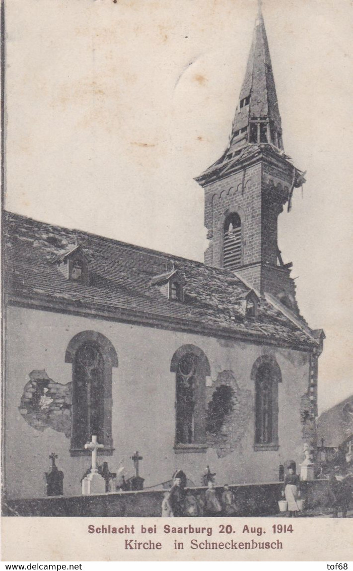 Schlacht Bei Saarburg Sarrebourg Kirche In Schneckenbusch - Sarrebourg