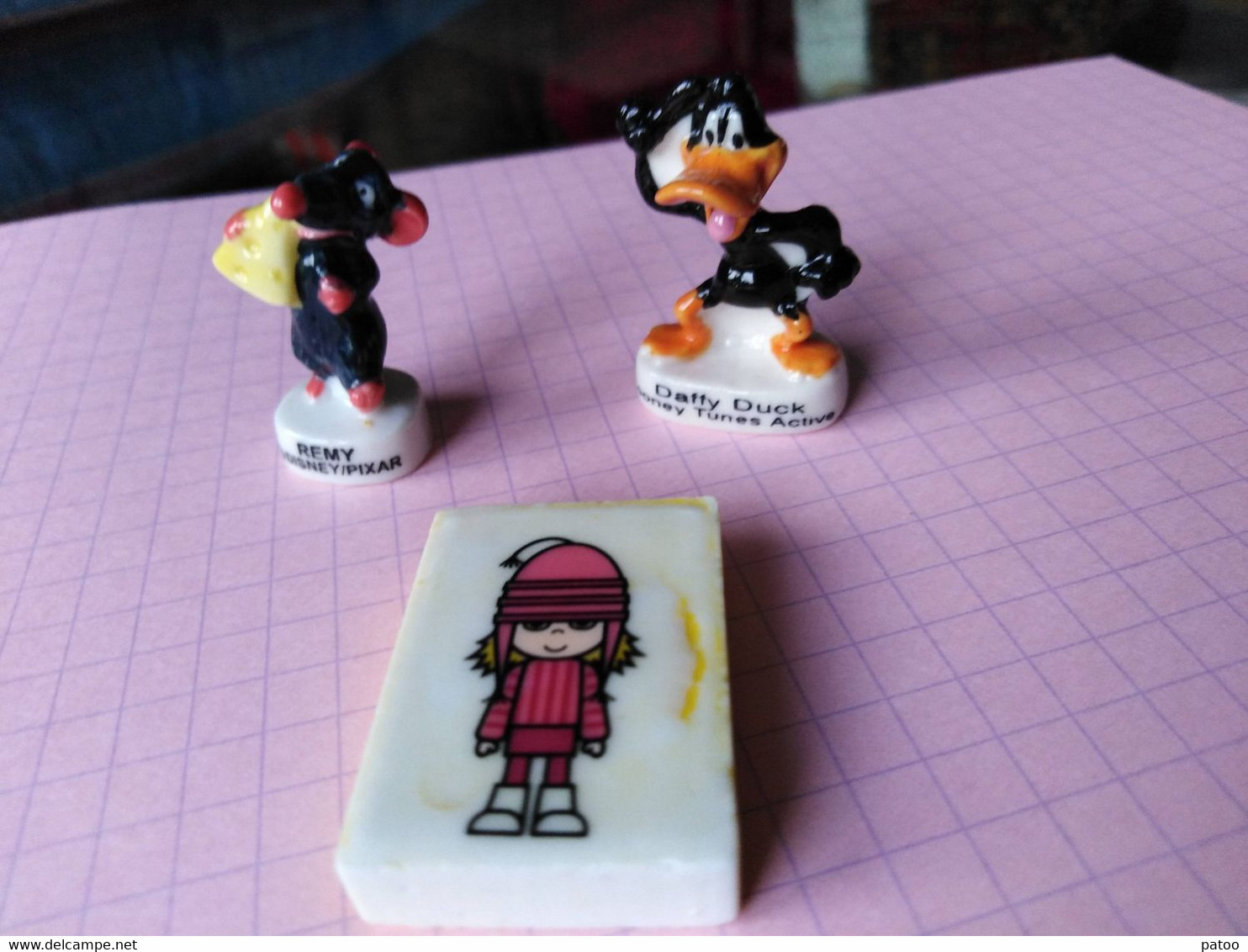 3 PERSONNAGES FILMS D'ANIMATION :DAFFY DUCK / REMY / MOI MOCHE ET MECHANT - Characters