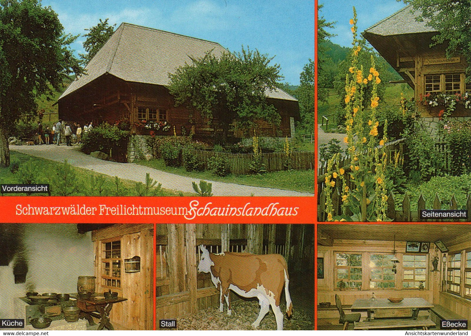 011446  Schwarzwälder Freilichtmuseum Schauinsland Mehrbildkarte - Gutach (Schwarzwaldbahn)