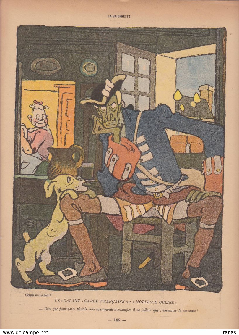 Gus BOFA Revue La Baïonnette WWI Guerre War Satirique Caricature  N° 142 De 1918 - 1900 - 1949