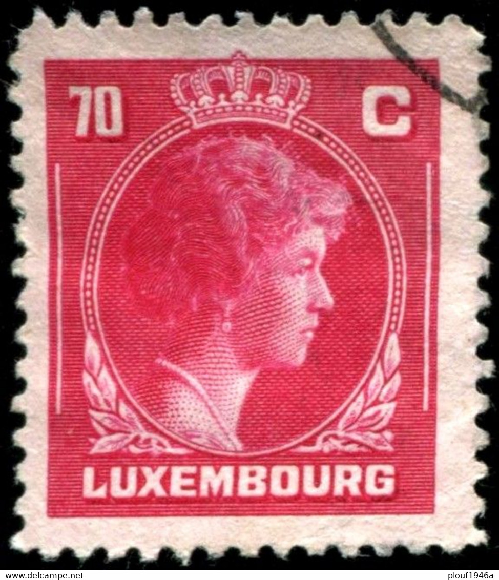 Pays : 286,04 (Luxembourg)  Yvert Et Tellier N° :   342 (o) - 1944 Charlotte De Profil à Droite