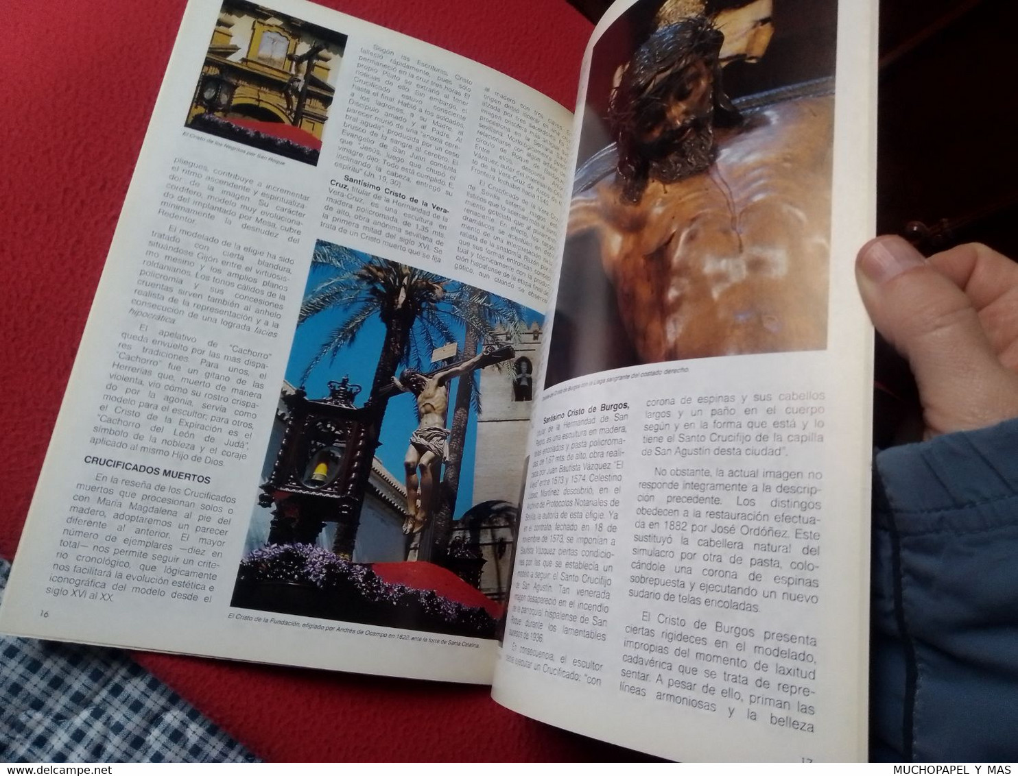 SPAIN REVISTA CUADERNO O SIMIL DE LA SEMANA SANTA DE SEVILLA AÑO 1992 EN LA CRUZ ENCLAVADO..SEVILLE HOLY WEEK RELIGIÓN.. - [3] 1991-Hoy