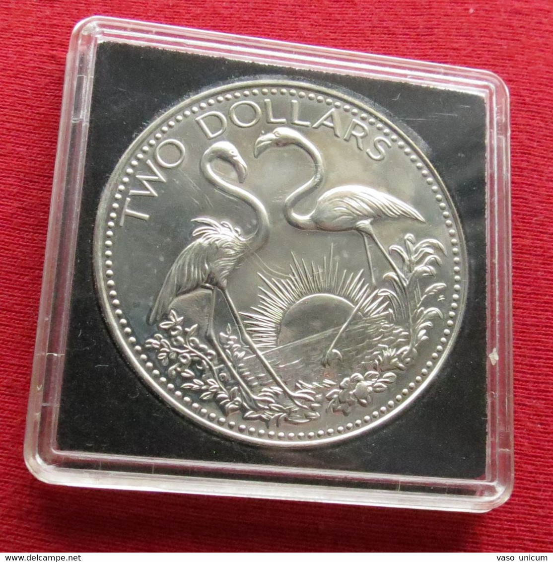 Bahamas 2 $ 1979 Flamingo Birds Bahama Minted 300 Coins Only - Bahamas