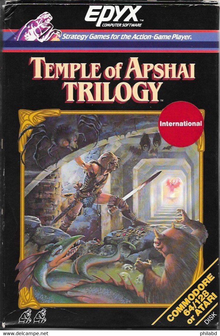 C64 Jeu TEMPLE Of APSHAI TRILOGY - EPYX - 1985 - Commodore