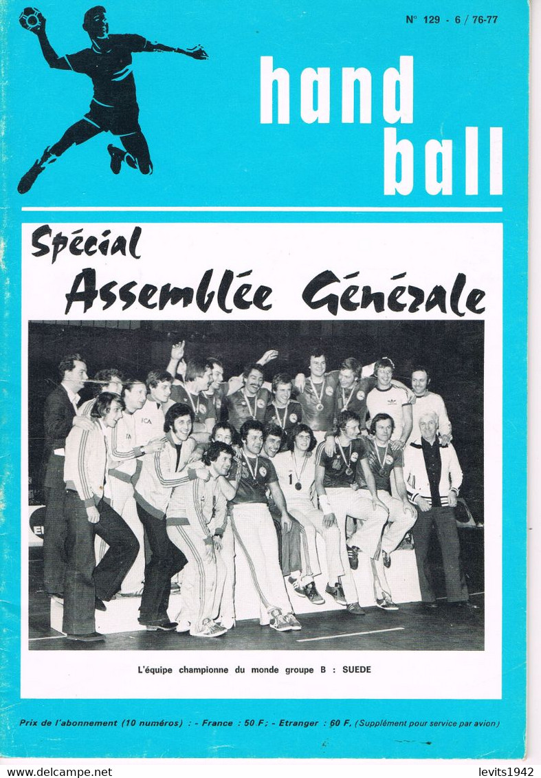 REVUE HAND BALL - FEDERATION FRANCAISE DE HANDBALL - 1977 - - Handball