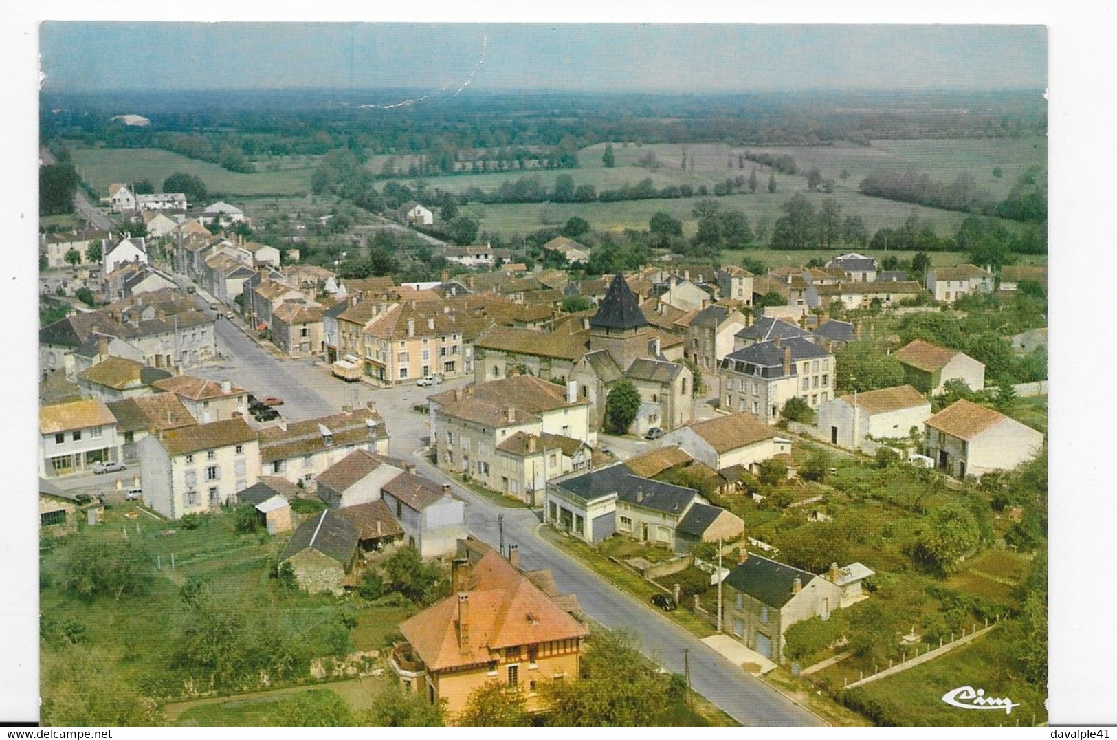 87    BUSSIERE-POITEVINE  VUE AERIENNE     2 SCANS - Bussiere Poitevine