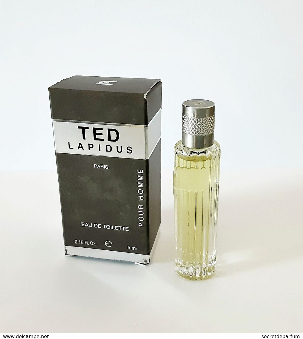Miniatures De Parfum  TED LAPIDUS  Pour HOMME  De TED LAPIDUS   EDT  5 ML - Miniatures Hommes (avec Boite)