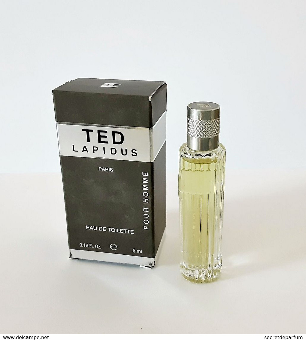 Miniatures De Parfum  TED LAPIDUS  Pour HOMME  De TED LAPIDUS   EDT  5 ML - Miniatures Hommes (avec Boite)