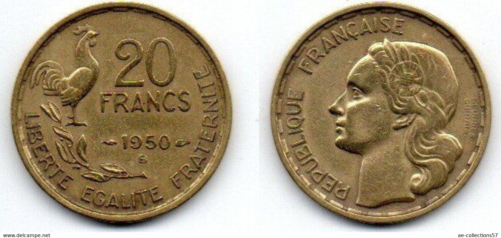 20 Francs 1950 B 4fauc TB+ - Autres & Non Classés