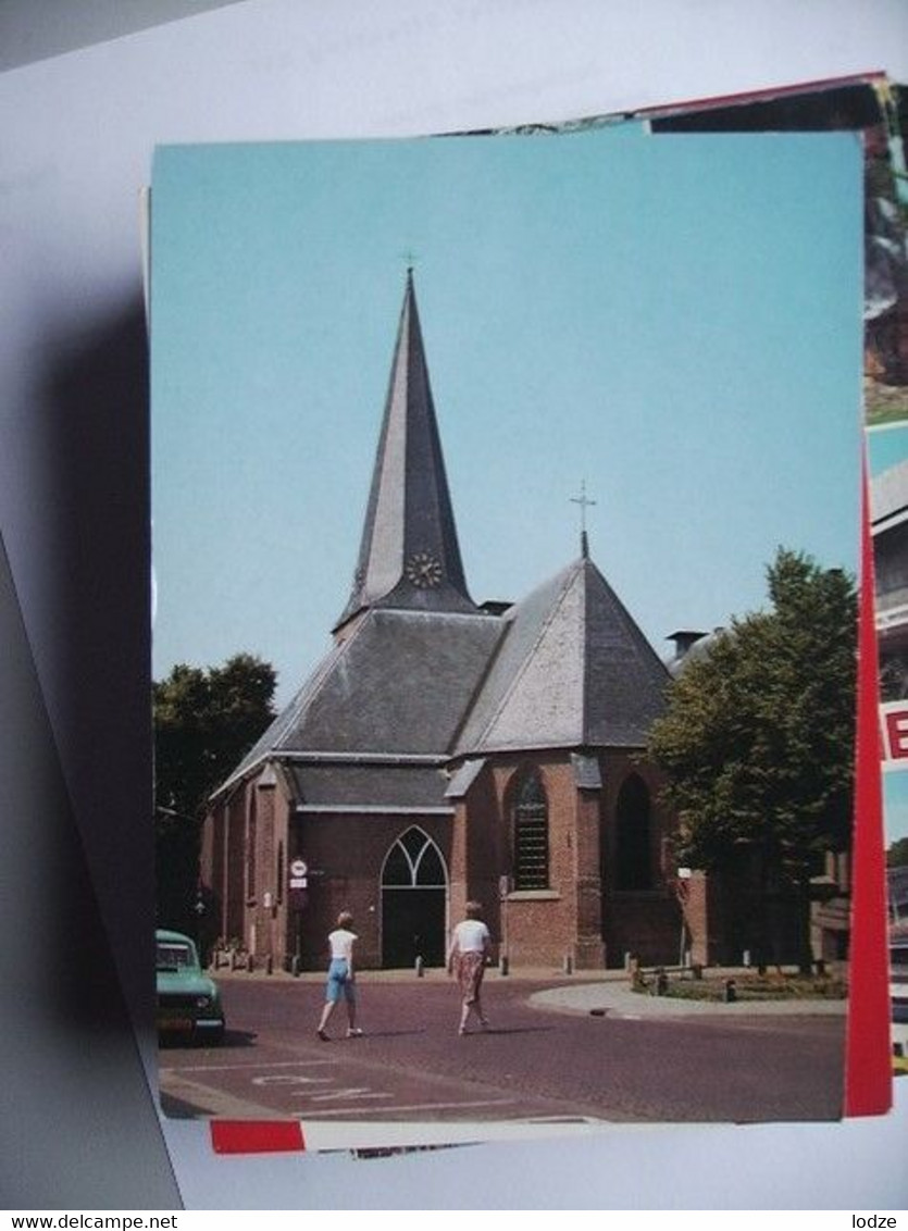 Nederland Holland Pays Bas Putten Met Auto Renault R4 Bij Kerk - Putten