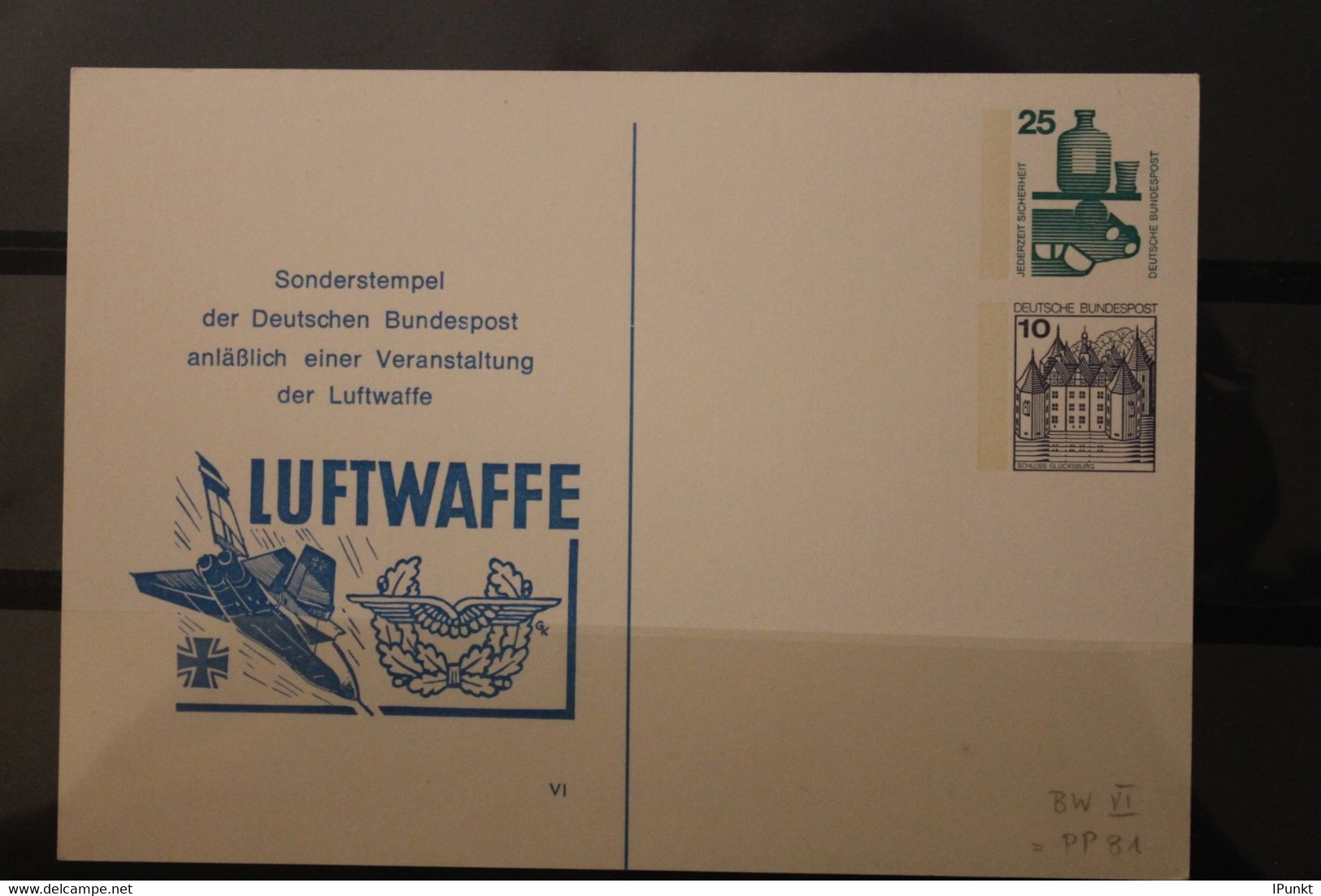 Deutschland; Ganzsache Luftwaffe, Bundeswehr BW VI; PP 81, MNH - Privatpostkarten - Ungebraucht