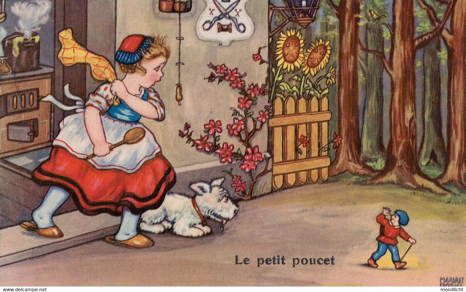 Le Petit Poucet (Der Kleine Däumling, Hop-o'-My-Thumb). Margret Boriss. 1934. - Boriss, Margret