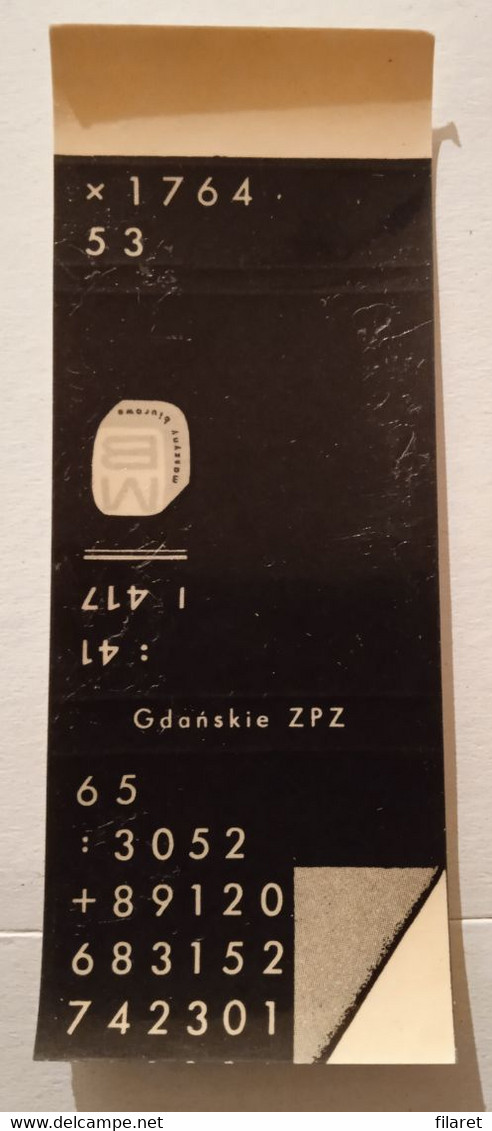 POLAND,POLOGNE,POLISH,GDANSK FACTORY,OLD UNFOLDED MATCHBOX SKILLET - Boites D'allumettes