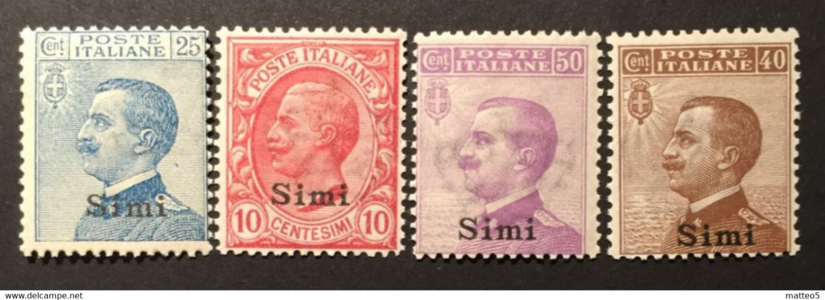 1912 - Italia Regno - Isole Dell' Egeo -  - Simi  4 Valori - Nuovi - Egée (Simi)