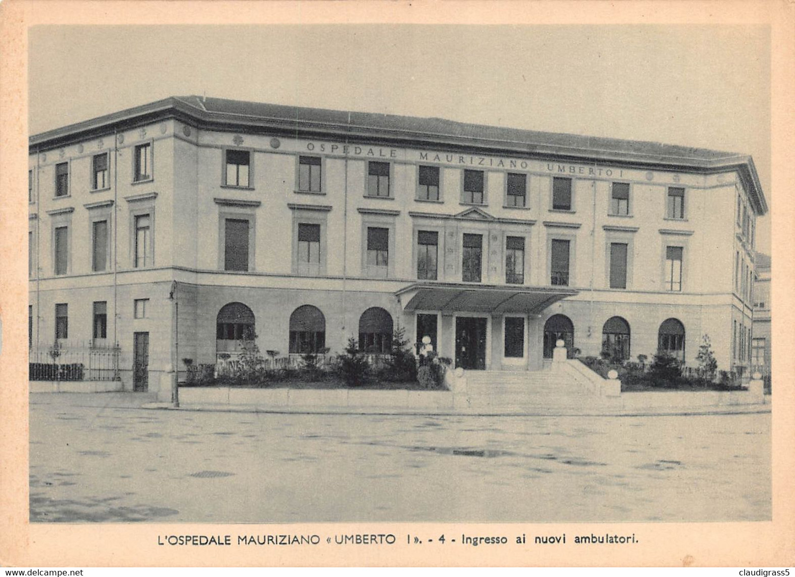 2593" TORINO-OSPEDALE MAURIZIANO -UMBERTO I" ANNO 1930 - Salute, Ospedali