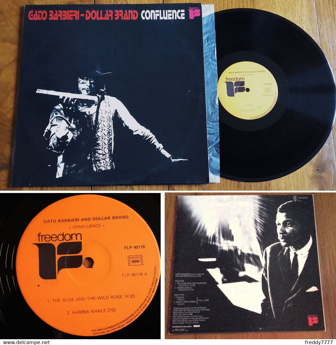 RARE French LP 33t RPM (12") GATO BARBIERI And DOLLAR BRAND (1975) - Jazz