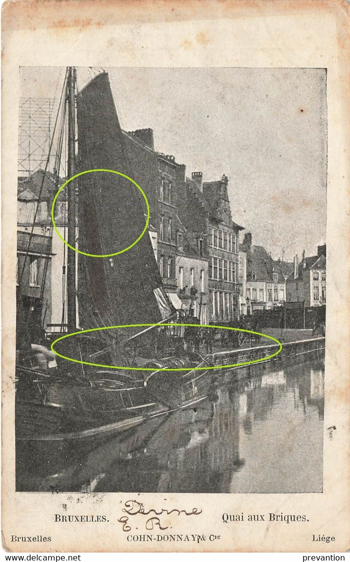 BRUXELLES - Quai Aux Briques - Carte Circulé - Hafenwesen