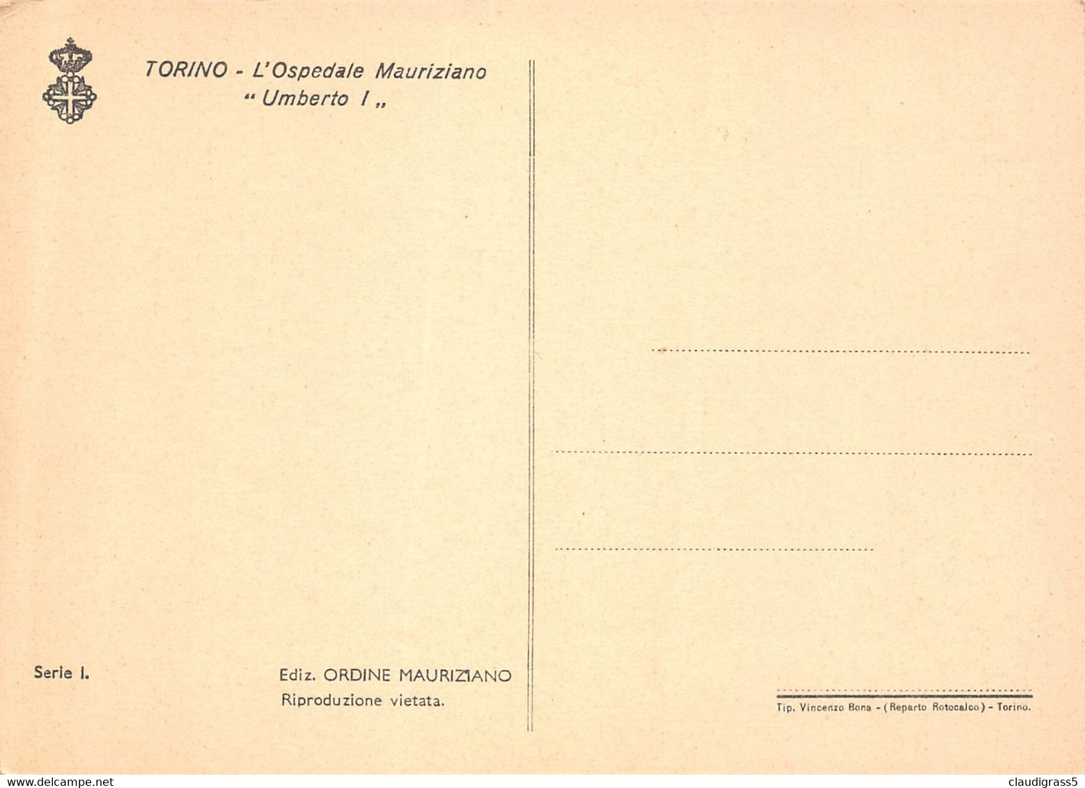 2597" TORINO-OSPEDALE MAURIZIANO -UMBERTO I-NUOVI EDIFICI CSo.STUPINIGI E Cso PARIGI" - Salute, Ospedali