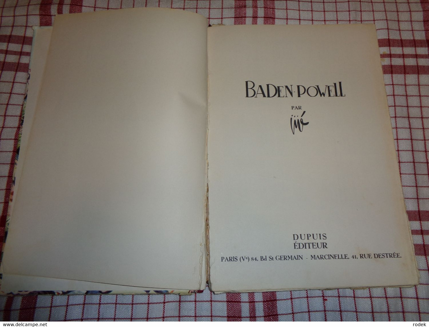Baden Powell par Jijé Edition Originale de 1950