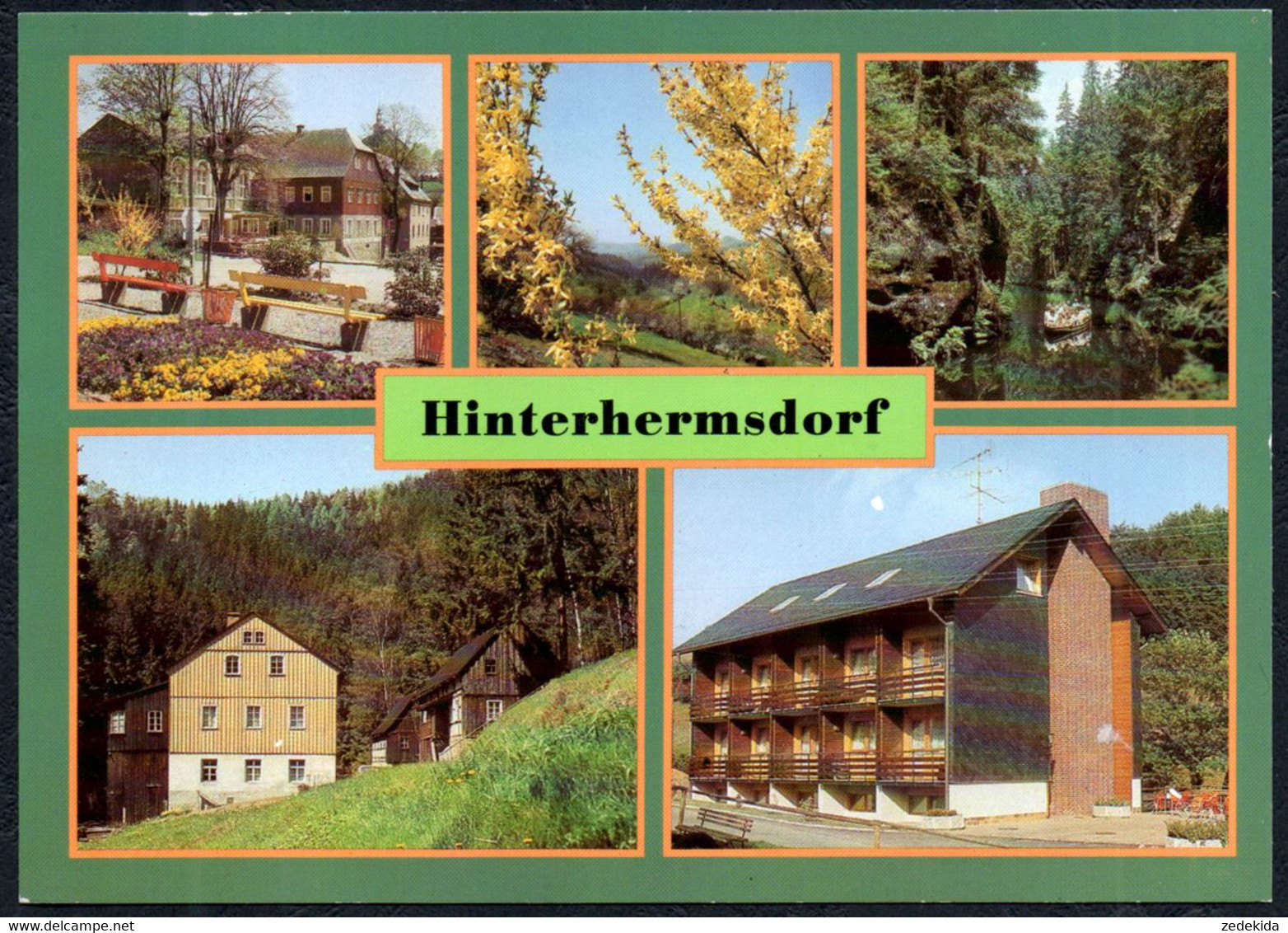 F5327 - TOP Hinterhermsdorf HO Gaststätte Erbgericht Niedermühle Heim VEB Baummechanik - Bild Und Heimat Reichenbach - Hinterhermsdorf