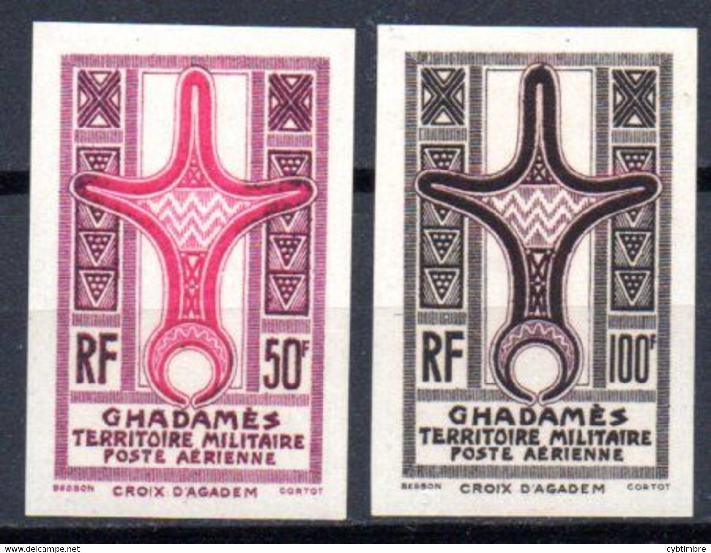 Ghadamès: Yvert N° A 1a/2a*; Non Dentelé - Unused Stamps
