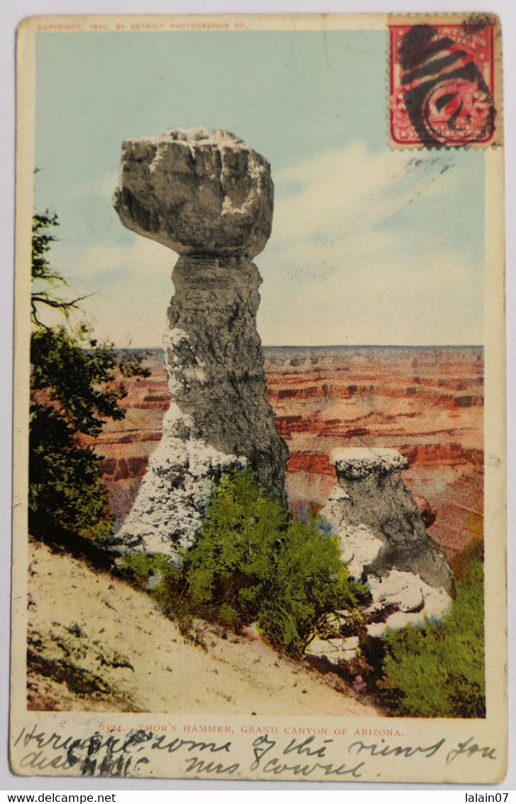 C. P. A. : Arizona : Thor's Hammer, Grand Canyon, Stamp In 1912 - Grand Canyon