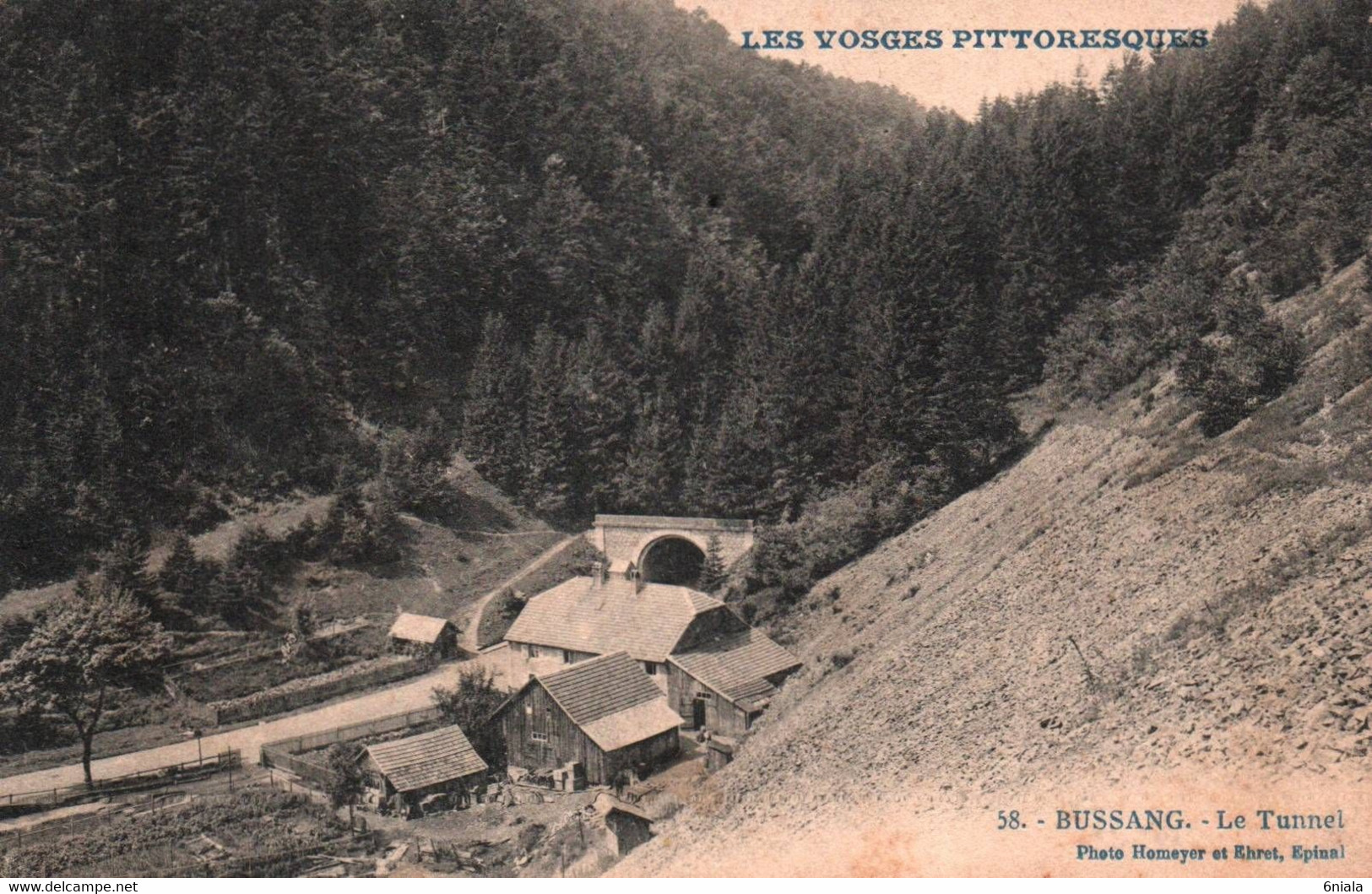 8045 BUSSANG  Le Tunnel   (Frontière Limite Territoire Français )           (scan Recto-verso) 88 Vosges - Bussang