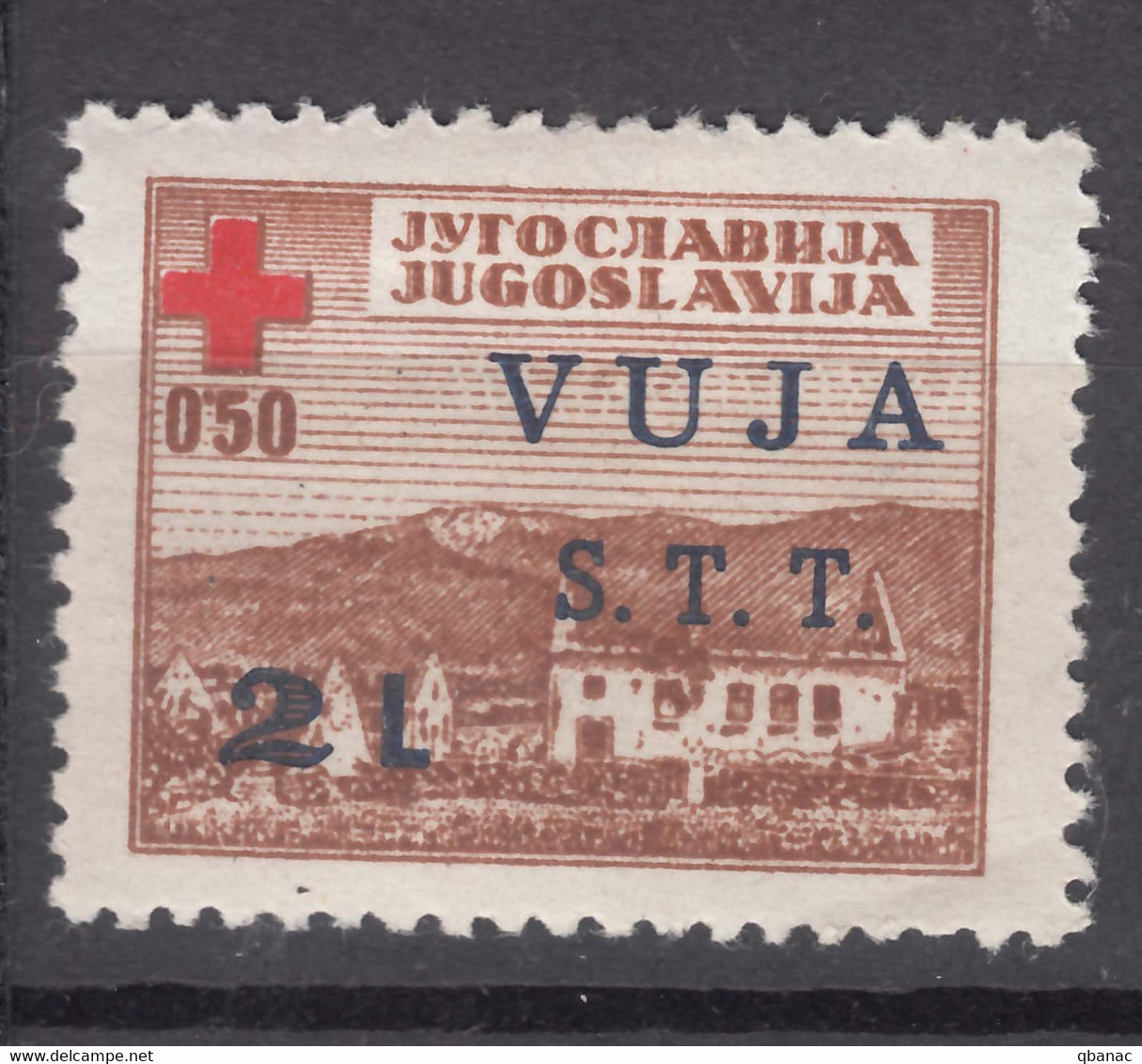 Italy Yugoslavia Trieste Zone B, Red Cross 1948 Mi#1, Sassone#4 Mint Hinged - Ungebraucht