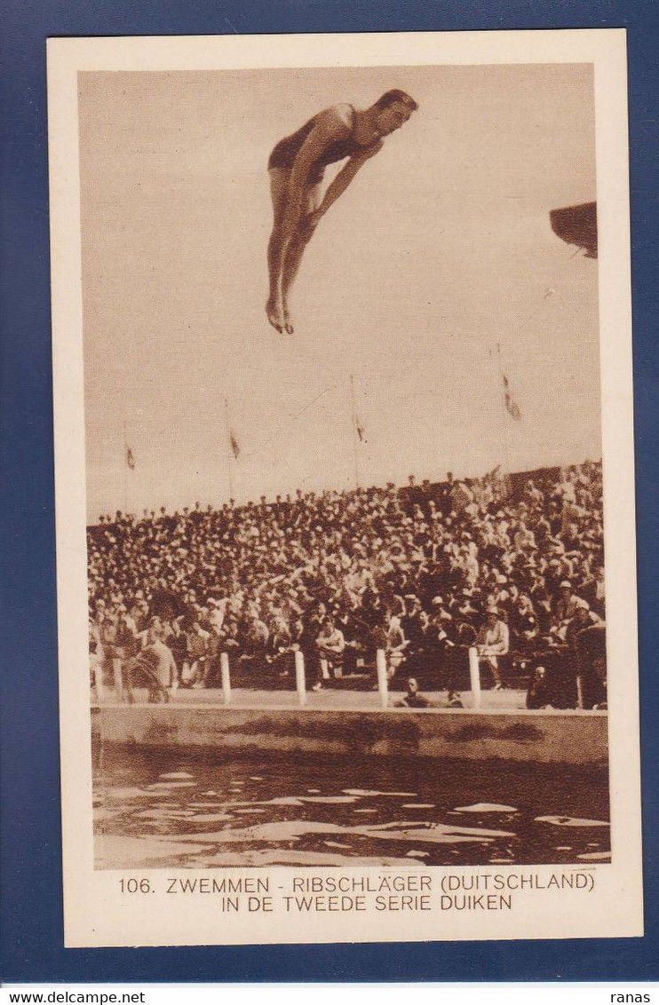 CPA Plongeon Jeux Olympiques Spelen 1928 Voir Dos - Salto De Trampolin