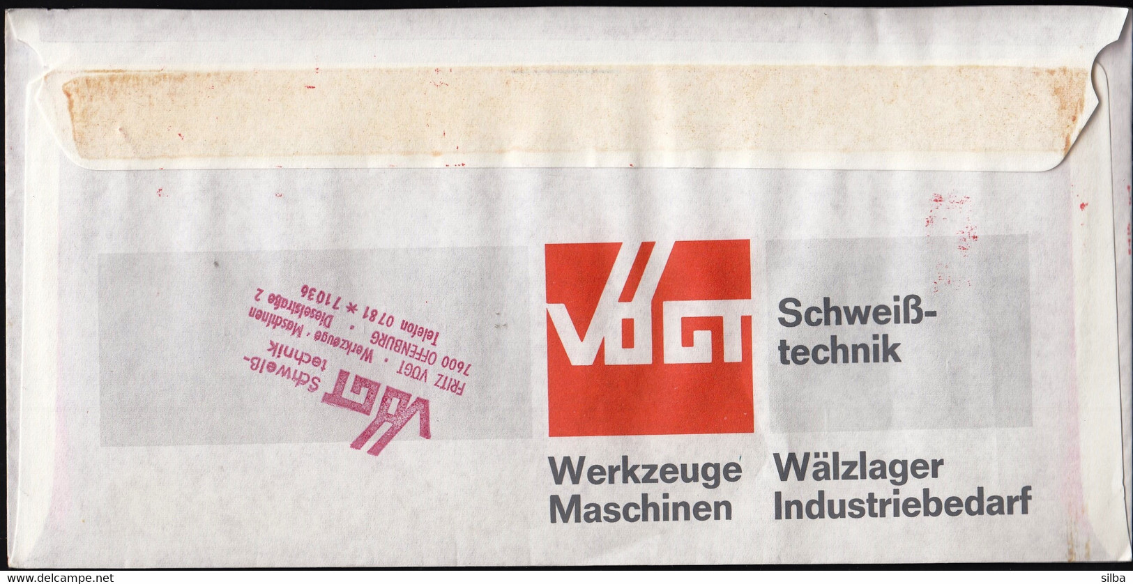 Germany Offenburg 1980 / BOSCH Industriewerkzeuge F. Druckluft VÖGT Schweisstechnik / Machine Stamp, EMA - Frankeermachines (EMA)