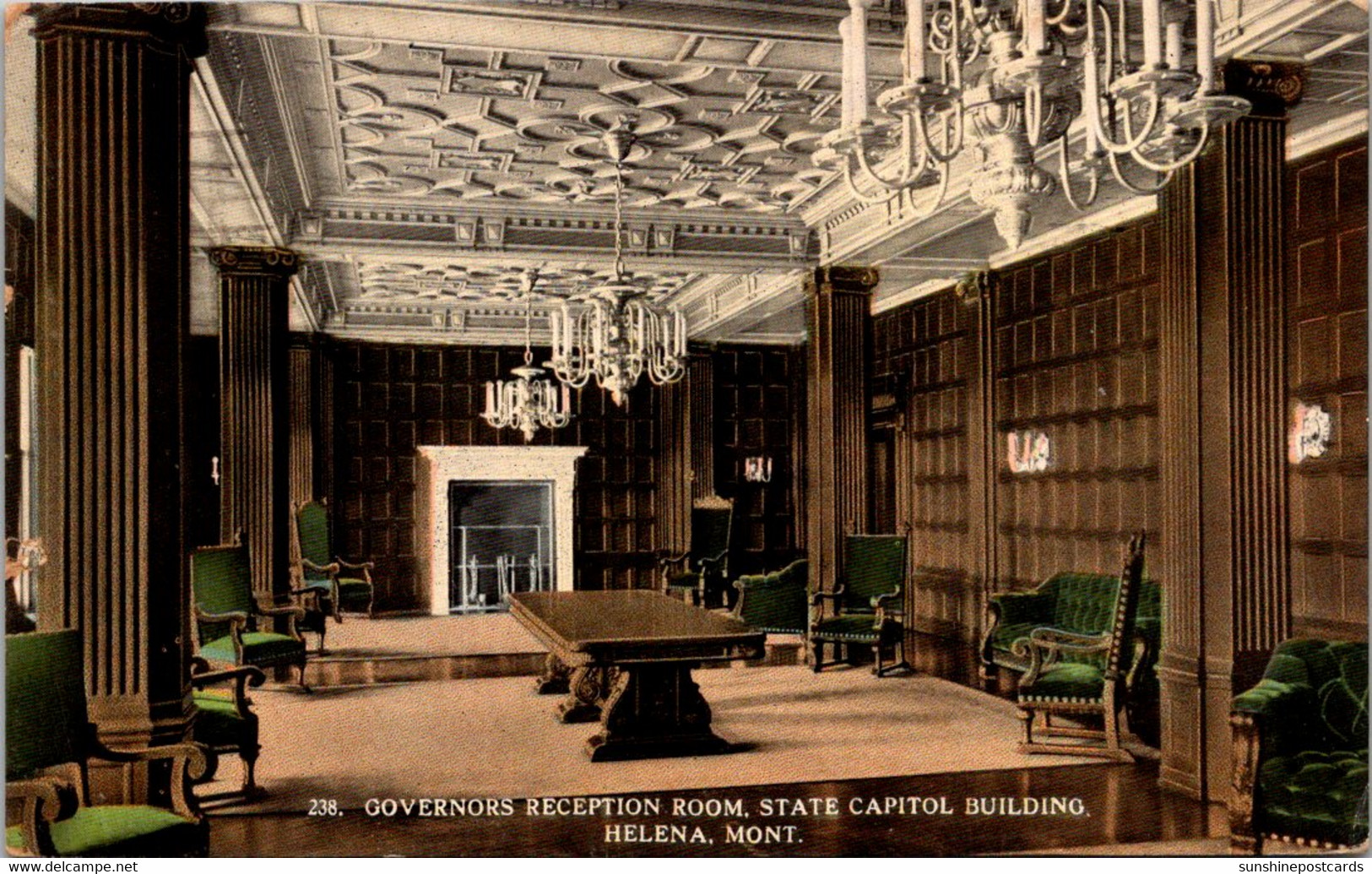 Montana Helena State Capitol Building Governor's Reception Room 1920 - Helena