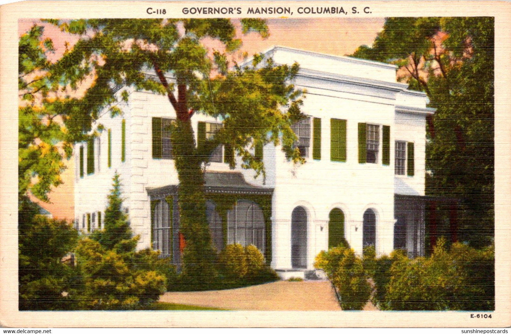 South Carolina Columbia Governor's Mansion - Columbia