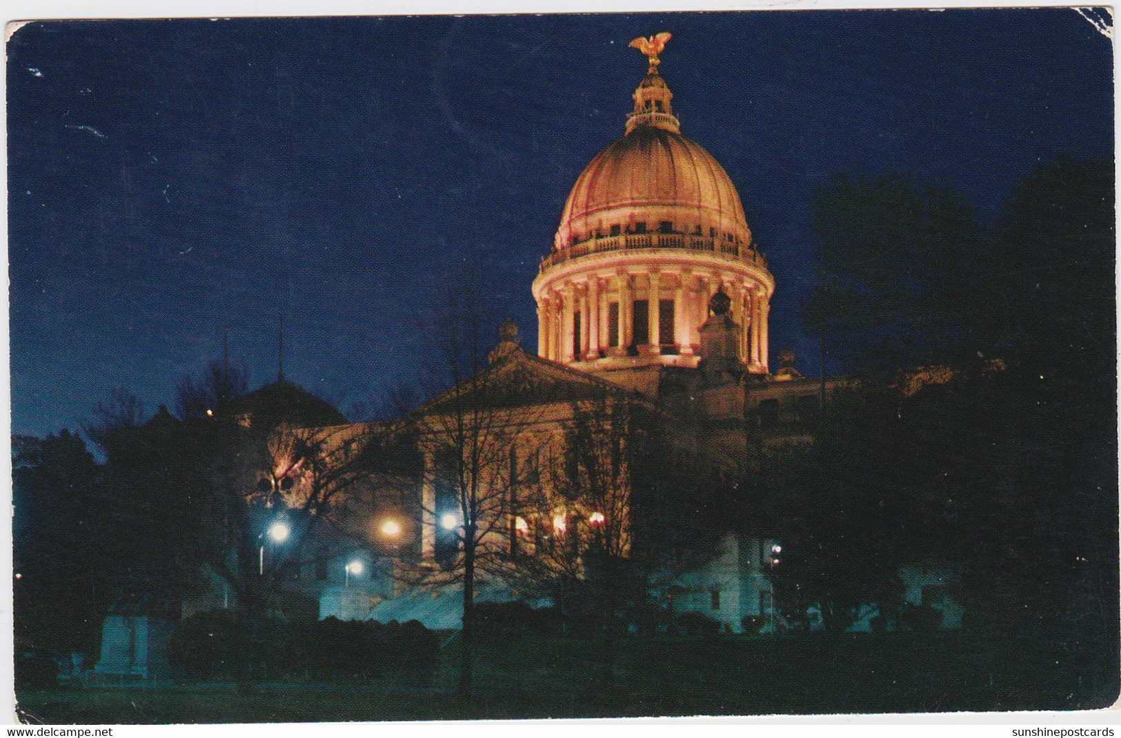 Mississippi Jackson State Capitol Building At Night - Jackson