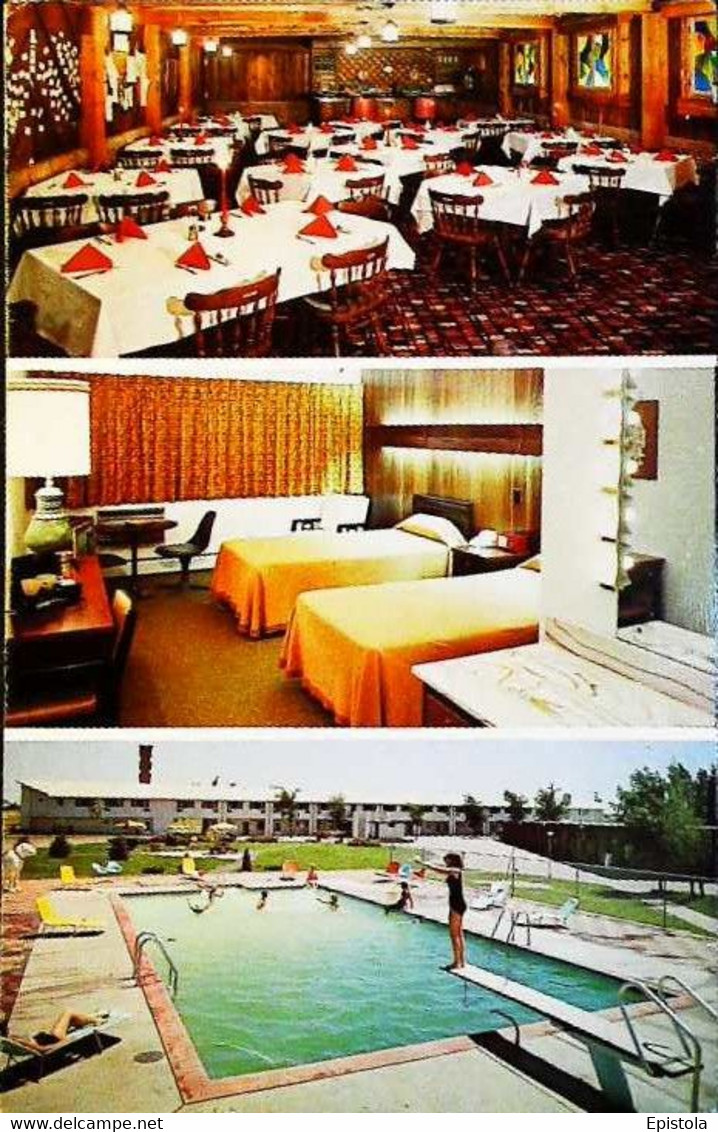 ► St Paul PAUL BUNYAN CONGRESS INN  Pool , Room Restaurant 1960s MN - St Paul