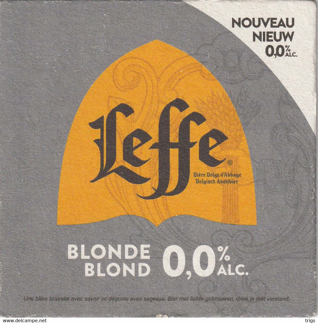 Leffe Blond 0,0% Alc. - Posavasos (Portavasos)