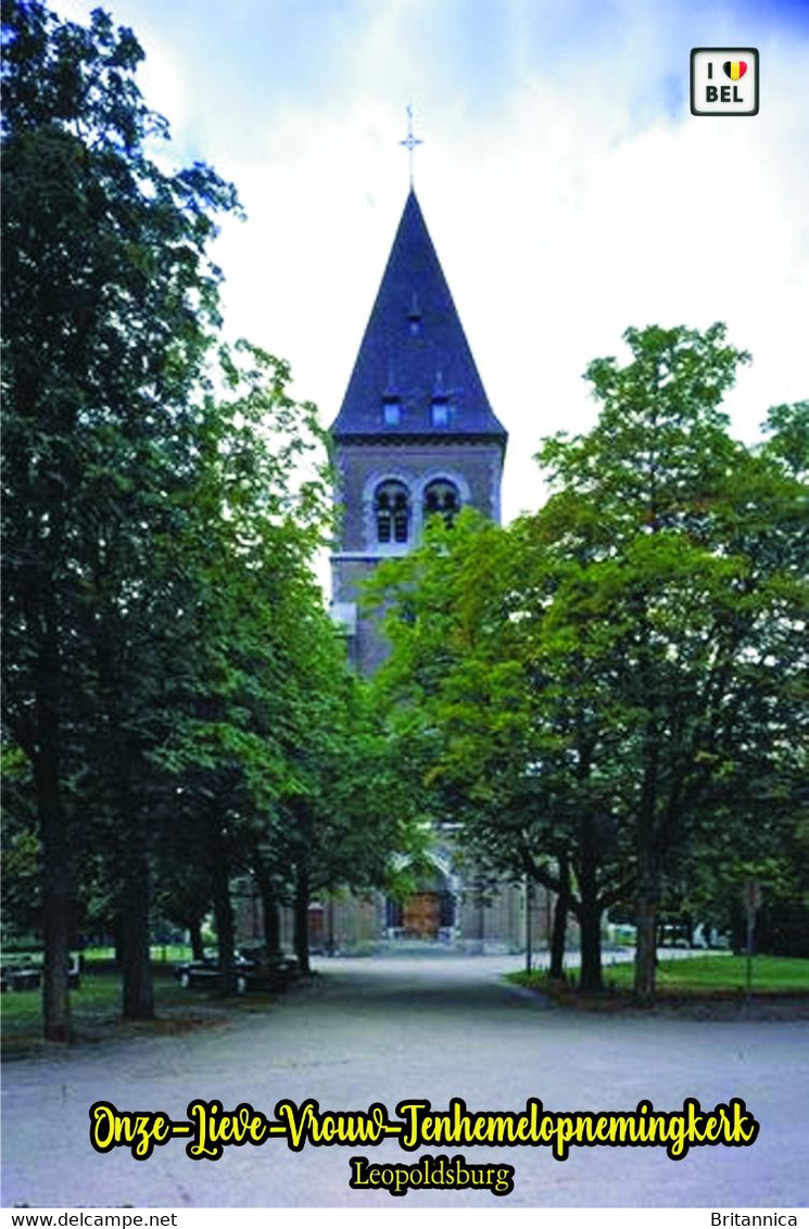 Set 8 Cartes Postales, Churches, Belgium (Limburg), Leopoldsburg, Onze-Liew-Vrouw-Tenhemelopnemingskerk - Churches & Cathedrals