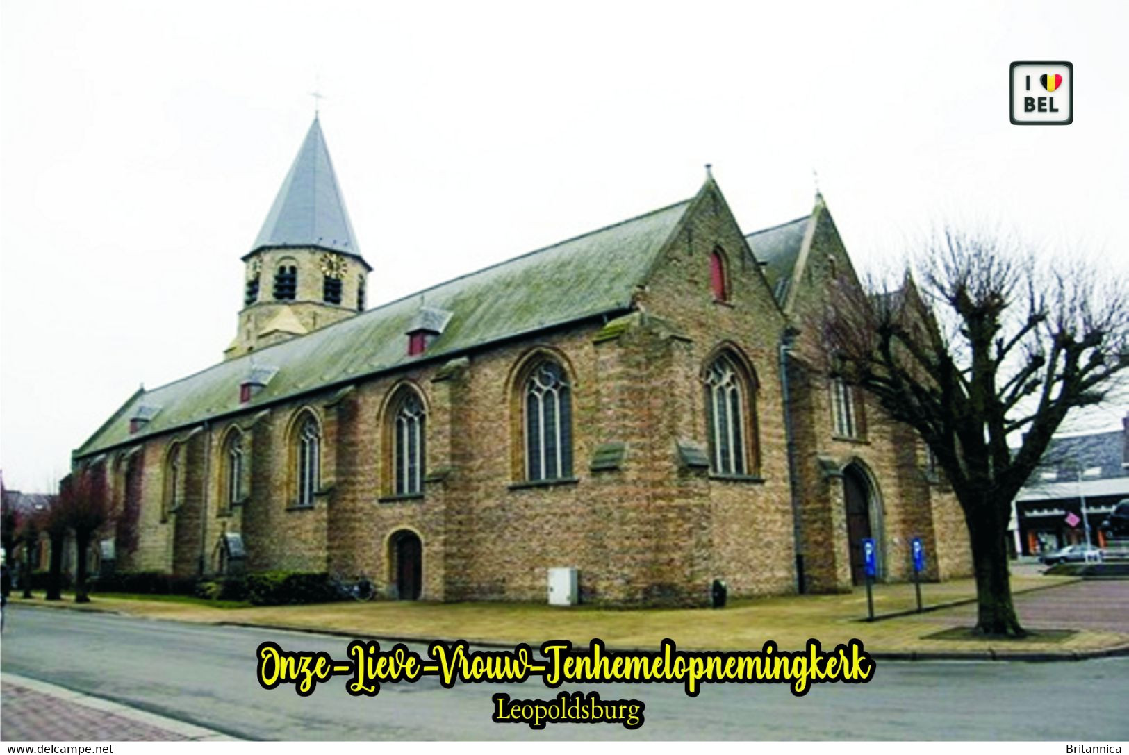 Set 8 Cartes postales, churches, Belgium (Limburg), Leopoldsburg, Onze-Liew-Vrouw-Tenhemelopnemingskerk