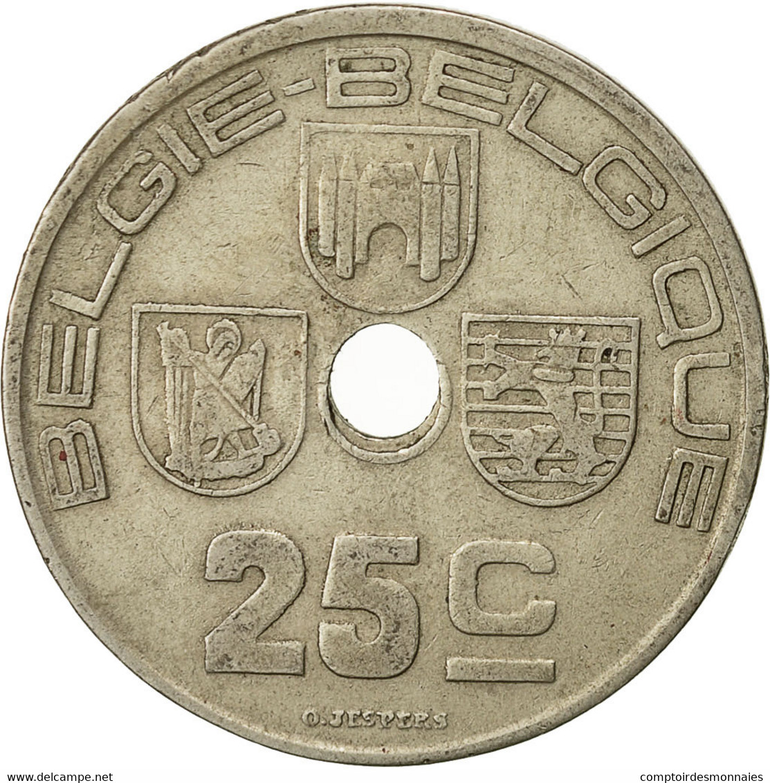 Belgique, 25 Centimes, 1938, TTB, Nickel-brass, KM:115.1 - 25 Centimos